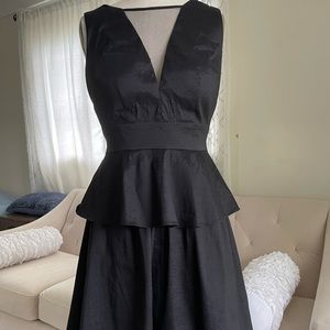 Adriana Papell black mid length dress -4